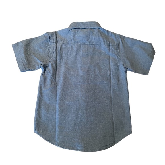 U.S. Polo Assn Boys Button Shirt Blue Jean Size 5 / 6 - Picture 4 of 4
